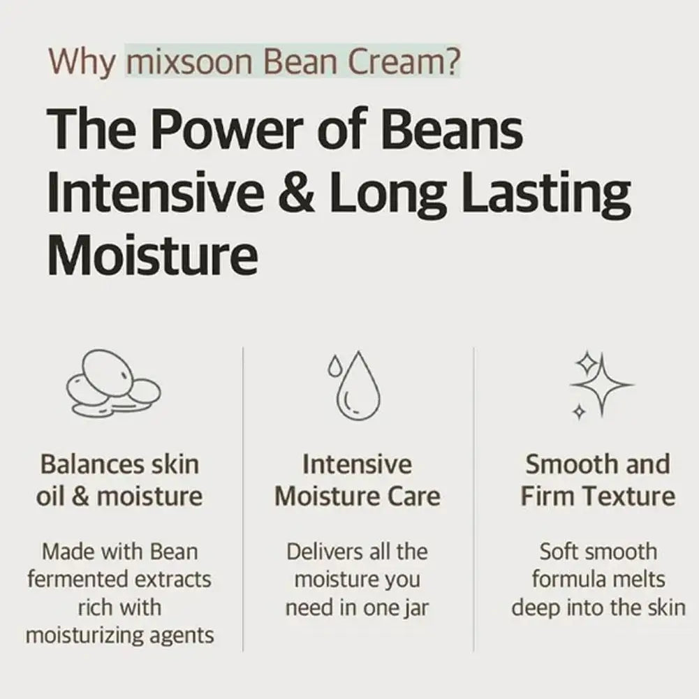 Mixsoon Korean Skincare Bean Cream