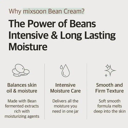 Mixsoon Korean Skincare Bean Cream