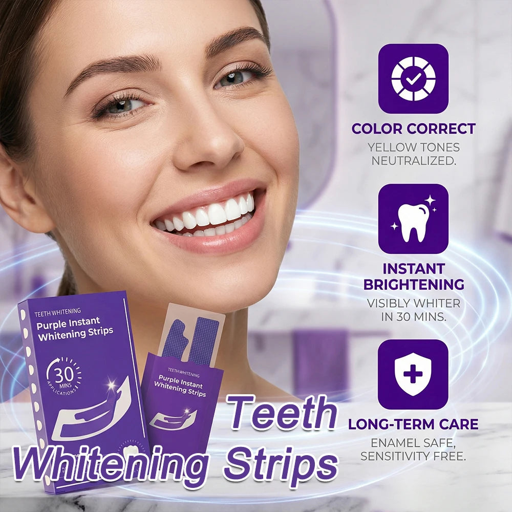 PurpleGlow Teeth Whitening Strips