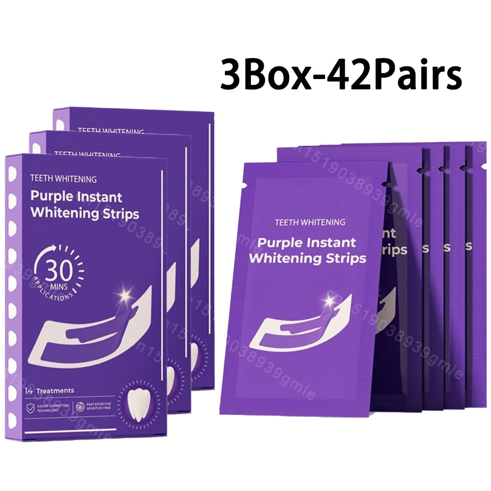 PurpleGlow Teeth Whitening Strips